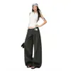 Pantalones de traje casual de pierna ancha, sueltos, adelgazantes, versátiles para mujer, nuevo diseño de verano 2026, soporta dropshipping