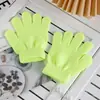 Ropa de Punto Cálida para Otoño e Invierno Guantes Mágicos de Color Puro Creativos Guantes para Estudiantes Medianos Venta Directa de Fábrica con Impresión de Logo