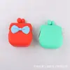 Bolsa Cosmética Cuadrada con Lazo Bolsa para Llaves de Silicona con Lazo Cartera para Mujer con Lazo