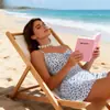 Maiô Feminino de Peça Única com Alças Finas Florido Controle de Barriga Emagrecedor Conservador Roupa de Banho para Fonte Termal Praia Mercadorias de Fonte Direta Disponíveis para Dropshipping