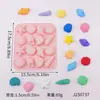Molde de Silicona para Hornear Mousse Repostería Gelatina, Molde de Chocolate para Galletas Caramelos, 16 Consecutivos de 8 Cáscaras 734