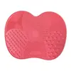 Esponja de silicona para exfoliar Apple Portátil Herramienta exfoliante de belleza Set de brochas de maquillaje Almohadilla de limpieza Venta al por mayor de fábrica