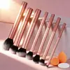Conjunto de Pincéis de Maquiagem de Cabo Longo com 12 Peças, Incluindo Pincel para Blush, Pincel para Pó, Pincel para Sobrancelhas, Pincel para Sombra e Pincéis de Cor Mista, Conjunto Completo, Tktemu Dropshipping
