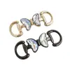 Accesorios de Ropa DIY Hebilla de Cuero de Mariposa Pequeña con Pedrería Hebilla de Decoración para Boina Hebilla de Decoración para Cinturón de Pedrería Sombrero Flor para Zapato