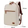 Mochila Casual para Laptop con Logo y Cremallera, Adecuada para Viajes de Negocios, Bolso de Equipaje de Viaje Moderno