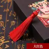 Bolsa borla borla nudo tamaño pequeño oreja colgante estilo antiguo regalo hecho a mano para extranjeros tapeta de presión combinación de colores caudal pequeño