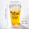 Copo de Cerveja Artesanal Personalizado Copo Criativo Copo Comercial para Suco Leite Boca Larga Copo Americano Pint Estilo Ins Copo de Vidro