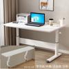 Mesa de Estudio, Mesa Elevable, Mesa de Escritorio Estudiantil Elevable, Mesa Pequeña para Computadora de Apartamento Pequeño, Estantería Opcional