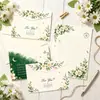 Conjunto Criativo de Papel de Carta Manuscrito com Ilustrações, Papel Timbrado Estético, Presente de Aniversário