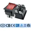 Etl Padrão Americano Kcd4 Interruptor de Barco 4 Pinos 2 Velocidades Rocker Amarelo Interruptor de Alimentação Corrente Alta 16A250V