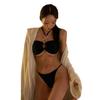 Traje de Baño Bikini para Mujer Sexy de Playa con Abertura sin Tirantes Spice Girls [una generación de cabello]]