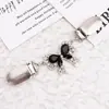 Nuevo Clip de Broche de Chal de Mariposa de Diamante Hebilla de Bufanda de Suéter Sin Clavos a Prueba de Costura Clip de Bufanda Anti-Exposición Accesorios de Aleación