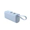 Nuevo Mini Cargador Portátil de Cápsula de Una Sola Celda con Carga Rápida y Cable Integrado, Fuente de Alimentación Portátil de 5000Mah