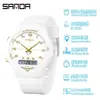 Reloj Digital Sanda Reloj Deportivo de Aprendizaje Especial para Exámenes Reloj Silencioso para Estudiantes Simple Doble Pantalla Reloj Despertador Reloj para Hombre