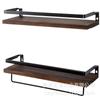 Estante de Almacenamiento para Baño Transfronterizo Estante de Almacenamiento de Pared para Cocina Baño Estante Flotante de Hierro Estante de Pared Almacenamiento