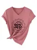 Eres Capaz Fuerte Amazon Ebay Sitio Independiente Estilo Casual Camiseta de Manga Corta con Cuello en V para Mujer
