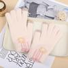 Luvas de Pelúcia com Orelhas de Coelho Compatíveis com Tela de Toque para Estudantes, Resistentes ao Frio para Uso Externo, Tricotadas para Outono e Inverno, Luvas Infantis Quentes de Dedos Inteiros para Meninas