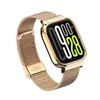 Adecuado para Correa de Reloj Redmi Watch 6, Pulsera con Hebilla Milanés de Acero Inoxidable, Correa de Metal para Smartwatch Redmi 4/5
