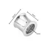Miçangas Douradas para Trompete que Preservam a Cor, Miçangas com Furo Passante, Miçangas de Aço Inoxidável, Miçangas Soltas, Miçangas Espaçadoras de Cintura Pequena para Colar DIY, Acessórios de Aço Titânio