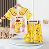 Pijamas para niños del Sudeste Asiático para niñas de verano, traje de manga corta, ropa para el hogar para niñas pequeñas, ropa para el hogar para niños y bebés al por mayor