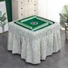 Cubierta ignífuga cubierta calefactora mantel para máquina de mahjong cubierta acolchada de terciopelo con hilo cubierta ignífuga