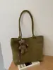 Bolsa Tote Tecida Texturizada Retrô Feminina 2026 Nova Moda para o Dia a Dia Bolsa de Ombro Único Sob o Braço Simples de Grande Capacidade Bolsa Feminina