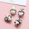 Peixe pequeno de cerâmica pintado à mão vintage panda macaco porco material com contas DIY joias feitas à mão pulseira colar acessórios