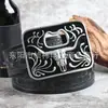 Hebilla de aleación de zinc de tendencia de personalidad al por mayor cinturón unisex de moda retro suministro transfronterizo Amazon