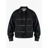 Chaqueta de mezclilla estilo streetwear americano con hebilla de avión y cuello de solapa para hombre, chaqueta de trabajo corta y ancha vintage para primavera y otoño
