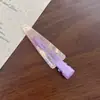Novo Presilha de Cabelo Triangular Colorida Sem Costura Presilha Lateral para Franja e Cabelo Solto Presilha Bico de Pato Grampo de Cabelo Coreano Acessório de Cabelo