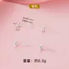 Acessórios para Brincos Argola de Prata de Lei S925 Podem Ser Usados para Pendurar Pingentes, Materiais Artesanais DIY, Acessórios para Brincos de Prata 925