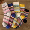 Meias de Inverno Femininas de Cano Médio Estilo Coreano Meias Longas Meias Grossas de Lã para Chão Meias Quentes Meias de Terry Outono e Inverno Meias Femininas