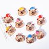 Accesorios de resina con dibujos de frutas, lindo capibara, bebé, crema de pegamento, parche para funda de teléfono, llavero, pieza para la cabeza