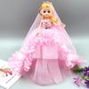 Vestido de novia de comercio exterior al por mayor 26cm llavero de muñeca confundida colgante de muñeca regalos para niños pequeños regalos