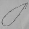 Collar de Perlas Imitación Gris de Diseñador para Mujer en Stock, Accesorio Versátil, Gargantilla Cadena Clavícula Súper Genial de Moda de Lujo Ligero de Nicho