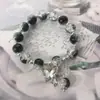 Pulseira de Contas de Cerâmica Estrela Concha Estilo Resort para Mulheres, Pulseira Exquisita de Nicho de Luxo Leve, Pulseira de Festa Estudantil de Alto Nível