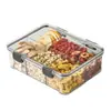 Frasco hermético de grado alimenticio Caja floral para almacenar té Caja para porcionar té dividida Resistente a la humedad Lata para almacenar hierbas medicinales chinas y granos