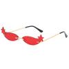 Gafas de sol sin montura con forma de estrella Jamie 3457, estilo europeo y americano, gafas peculiares para hombres y mujeres, gafas de sol sin montura de metal estilo callejero
