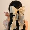 Super Fairy Mesh Yarn Youjia Hairpin 2024 Novo grampo de cabelo de mola de alta qualidade Sense Clip elegante de tecido de tubarão para a parte de trás da cabeça