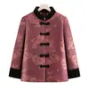 Chaqueta de Algodón Grueso con Forro de Felpa de la Abuela, Abrigo de Algodón Cálido de Invierno para Mamá, Elegante Chaqueta de Algodón para Mamá para el Festival de Primavera