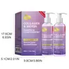 Conjunto de Cuidados para Cabelo com Colágeno e Biotina Todo em Inglês Proteção Capilar Shampoo Condicionador Hidratante Transfronteiriço