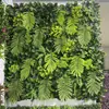 Transfronteiriço 50x 100cm Plantas Artificiais Simuladas Folhagem Decoração de Parede Externa Casamento Exposição Fachada de Loja Varanda