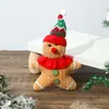 Decoraciones Navideñas Muñeco de Jengibre Creativo Adornos Familia de Tres Muñecos de Jengibre Adornos para Ventana Muñecos Regalos
