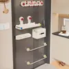 Prateleira de Absorção Magnética Atrás da Porta de Entrada, Prateleira sem Furos para Hall de Entrada, Organizador de Guarda-chuvas, Prateleira para Pendurar Bolsas e Chaves