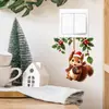 Pegatina Creativa de Ardilla Colgante para Interruptor de Navidad, Autoadhesiva y Extraíble, para Decoración de Enchufes de Dormitorio y Sala de Estar