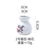 Tubo Porta-Palitos Estilo Japonês Cerâmica Fofo Pote de Palitos Doméstico Simples e Conveniente Caixa de Armazenamento para Cotonetes Decorações de Mesa Personalizadas