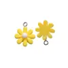 Al por mayor Lindos Accesorios de Joyería Artificial de Resina Colgante de Flor Pequeña Colorida Collar DIY A800897