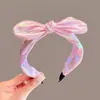 Faixa de Cabelo Infantil para Meninas, Presilha de Cabelo Larga Antiderrapante com Laço, Acessório de Cabeça para Menininhas Novo Estilo de Alta Qualidade 2025