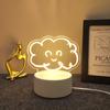 Luminarias Transfronterizas Luces Nocturnas 3D Venta al por Mayor Regalos Creativos Personalizados Lámparas de Mesita de Noche Iluminación Ambiental Personalización de Logo Acrílico