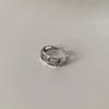 Anillo de Plata de Ley S925 Flor de Rosa Plata Tailandesa, Anillo de Personalidad Simple Vintage, Joyería Versátil de Nuevo Estilo Y267